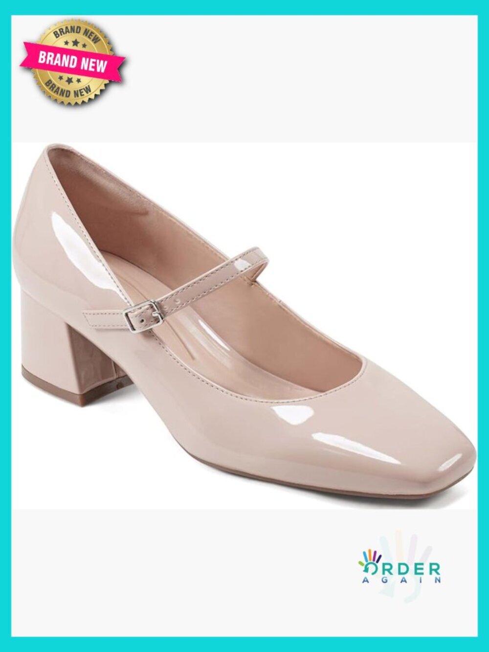 Knee-High Block Heel Pump with Buckle Ankle Strap Arch Support Business Casual